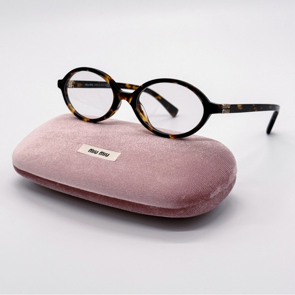 NEW MU04ZS VAU08N WOMEN ROUND EYEGLASSES MIU MIU MU04ZSF VAU08N NEW SMU 04Z - Picture 3 of 13